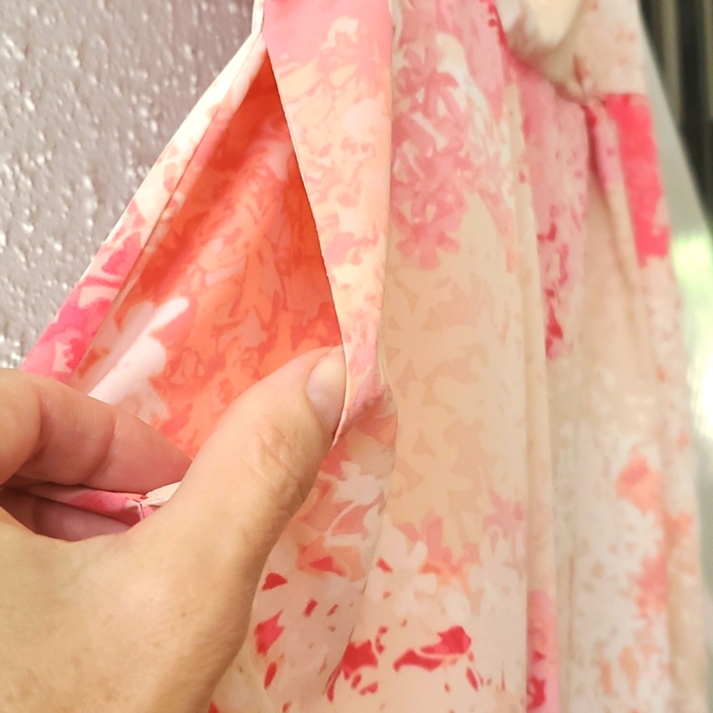 Beautiful pink/creme/peach Loft dress in excellent condition! - Picture 7 of 15
